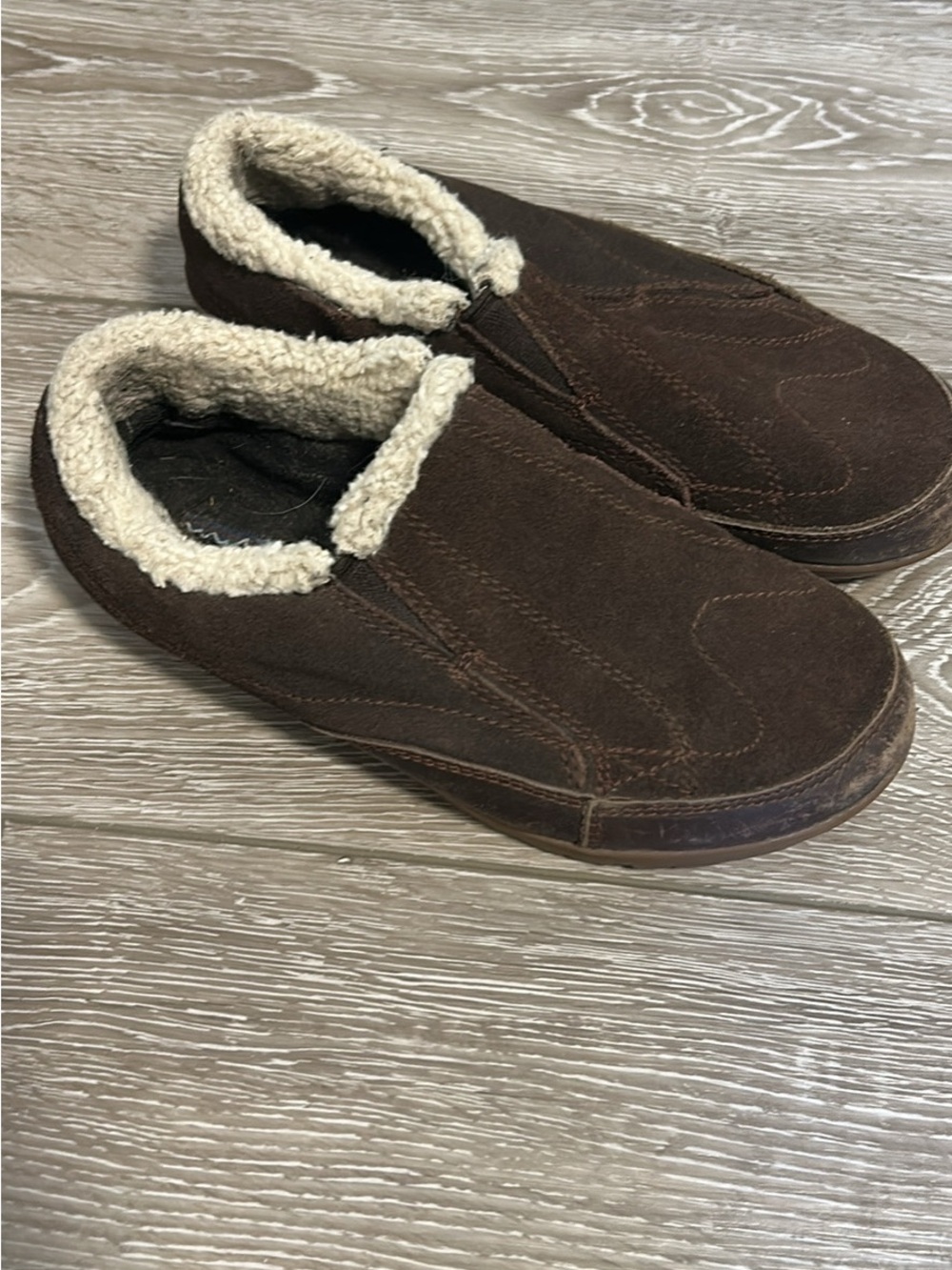Women’s Patagonia Brown Slip-On Faux-Shearling Lined Casual Shoes